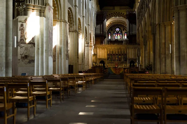 Сент Олбанс Великобритания Мая 2021 Года Albans Cathedral Interior Low — стоковое фото