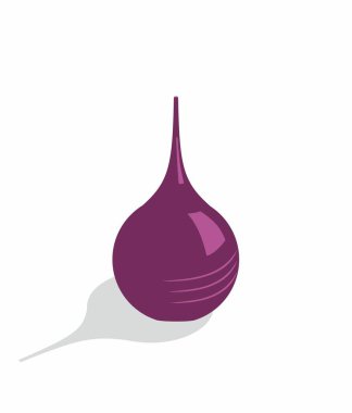 Enema. Medical instruments. Violet enema. Medical instrument with shade. Isolated on white background