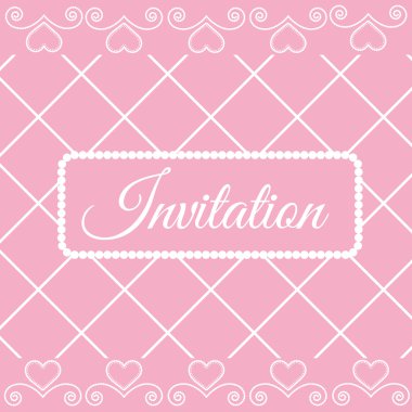 Düğün kartı veya davet. Vektör çizim.
