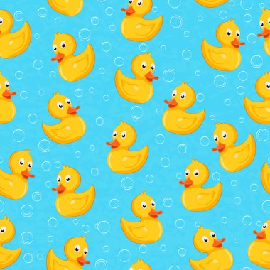 lastik ördek seamless modeli.