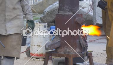 bir yakıt tankı endüstriyel fırın yakın olduğunu