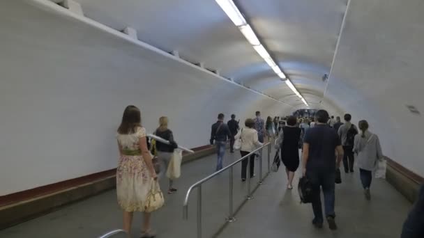 Kiev Ukraine Mai 2016 Journée Science Kiev Ukraine Foule Passagers — Video