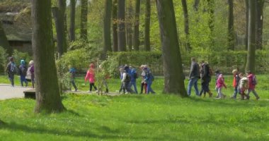 Okul eski Park yürüyüş grubu.