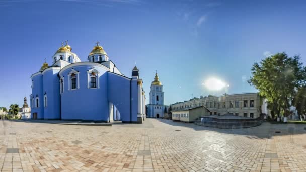 St. Michael's Monastery. Bell Tower. Kiev. — Stock Video