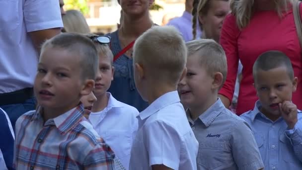 Opole Pologne Sep 2016 Les Enfants Sur Territoire École No2 — Video