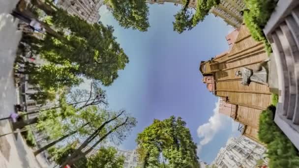 Rabbit Hole Planet 360 graus. Golden Gate. Kiev . — Vídeo de Stock