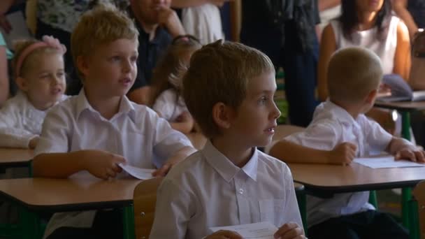 Opole Polen Sep 2016 Kleine Meisjes Jongens Hebben School Bezocht — Stockvideo