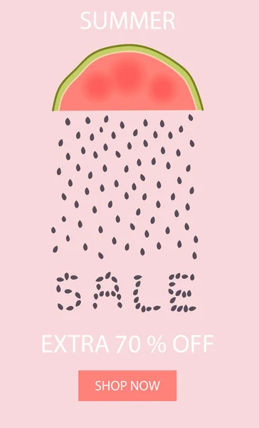 Karpuz ile yaratıcı banner. Satılık.