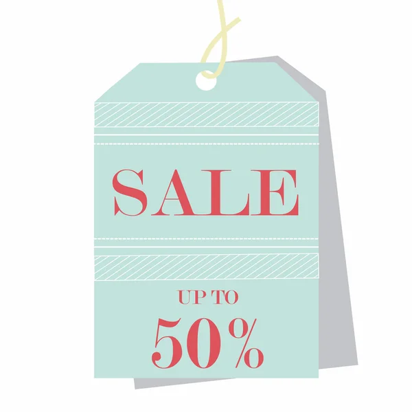 Mavi etiket. Satılık. Vektör