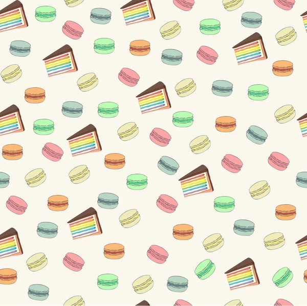 Dikişsiz desen ve acıbadem kurabiyesi pasta. Tatlı Yazdır.