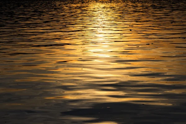 Reflection of sunset in the water — Stock Photo, Image