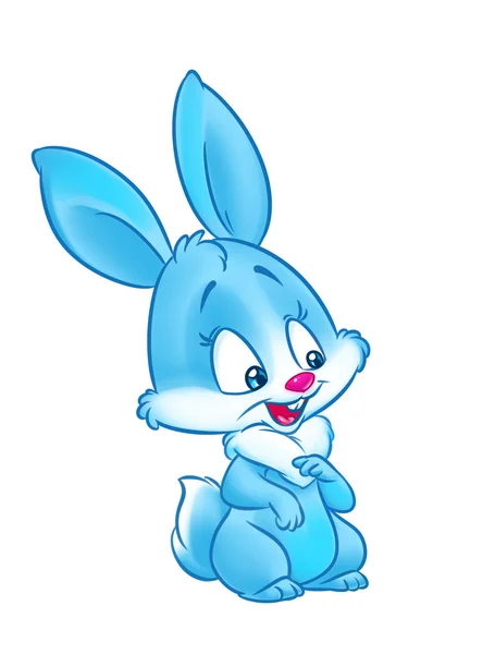 Blue Bunny cute — Stock Photo, Image