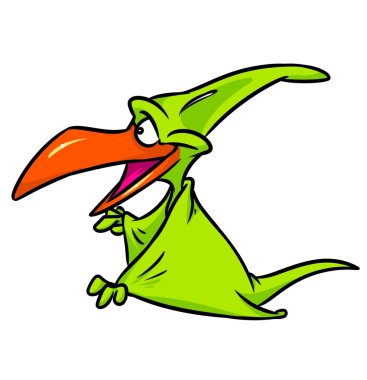 Dinozor pterodactyl çizgi film