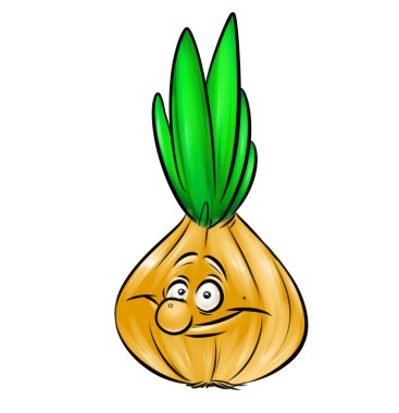 Soğan karakter karikatür
