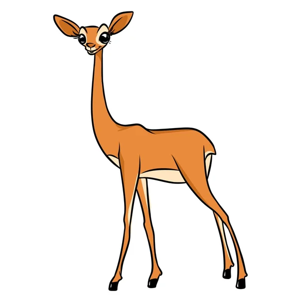 Gazelle illustration de dessin animé — Photo