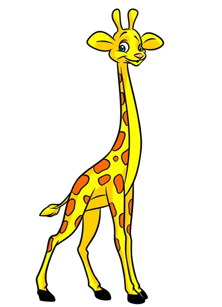 Ilustración de dibujos animados de jirafa —  Fotos de Stock