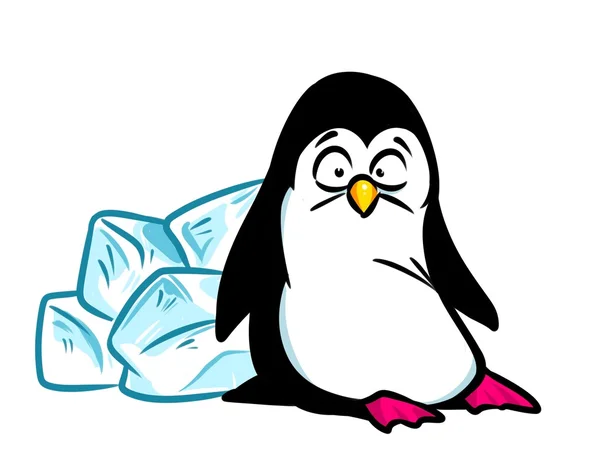 Penguin ice rajzfilm — Stock Fotó