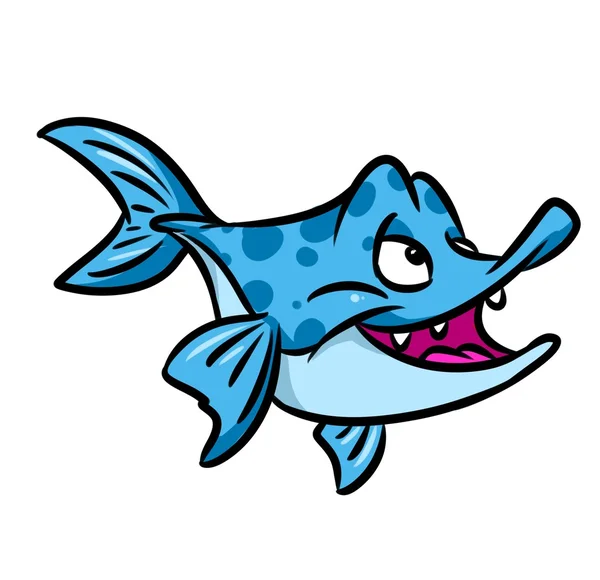 Peixe desenho animado ilustração — Fotografia de Stock