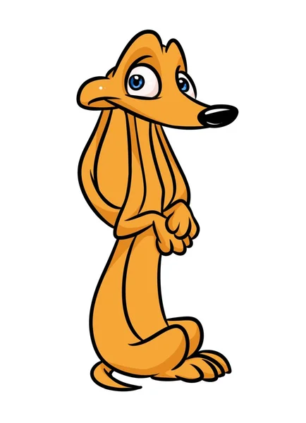 Desenhos animados Dog Dachshund — Fotografia de Stock