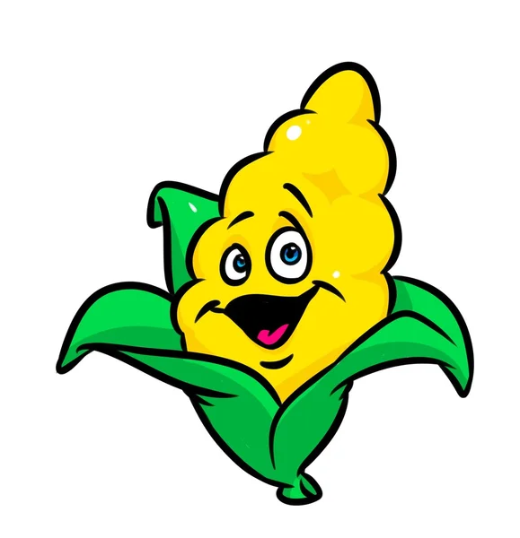 Funny corn cartoon — Stock Photo, Image