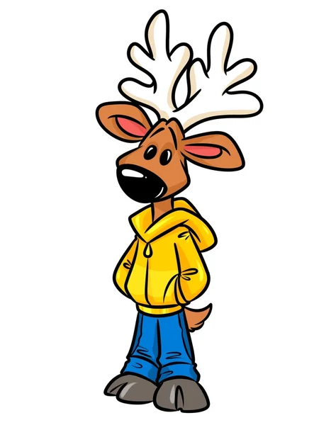 Deer teenager cartoon — Stock Photo, Image