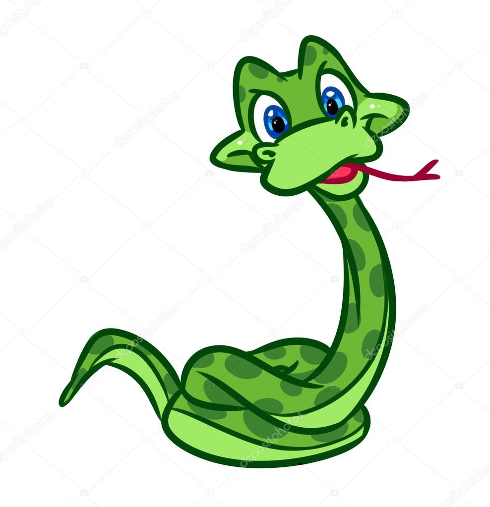 Boa cobra desenhos animados — Fotografias de Stock © Efengai #105550928