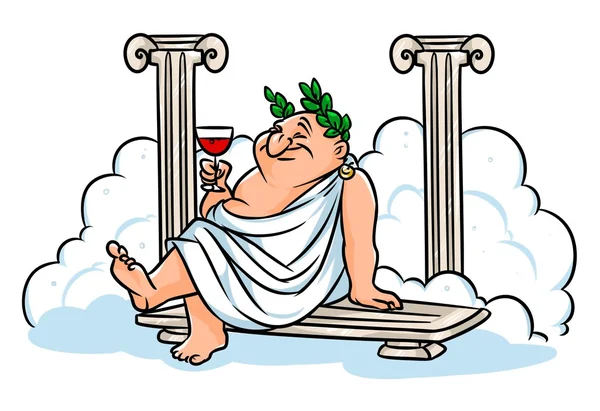 Roman rests steam Baths cartoon