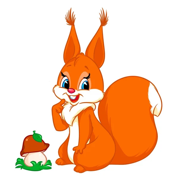 Eichhörnchen-Cartoon — Stockfoto