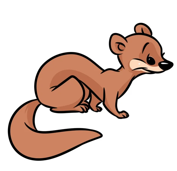 Ferret cartoon illustration — Stock Photo, Image