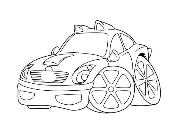 Desenhos animados para colorir carros — Fotografia de Stock