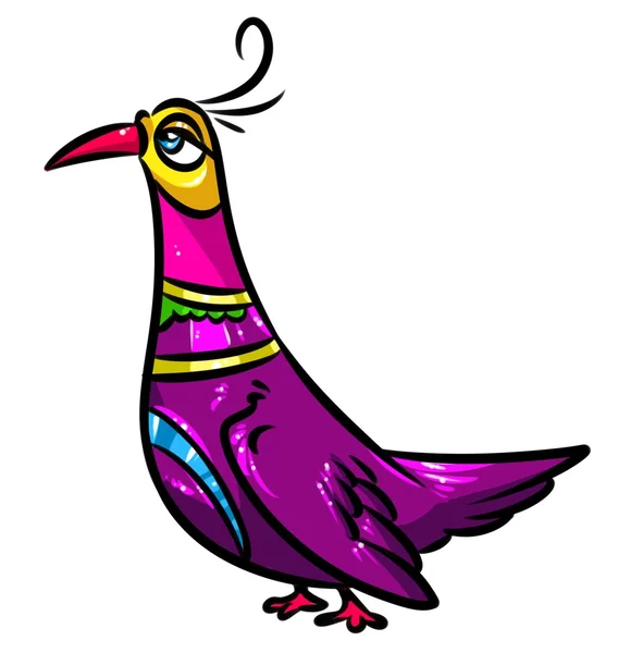 Karikatur eines Vogelfasans — Stockfoto