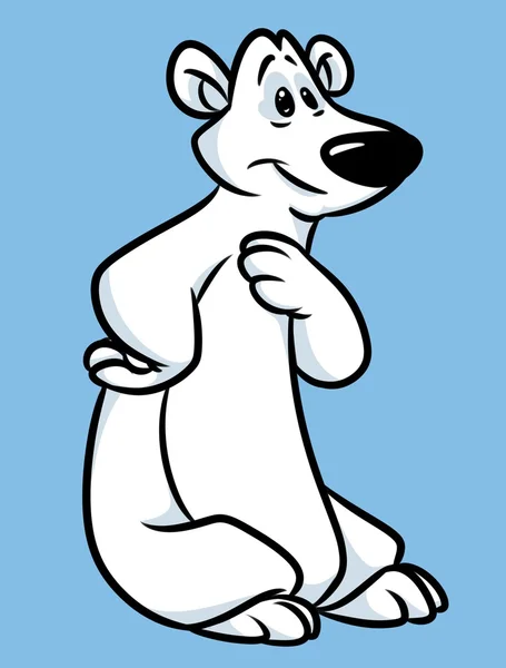 Desenhos animados de urso polar — Fotografia de Stock