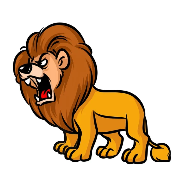 Lion Roar cartoon — Stock Photo, Image