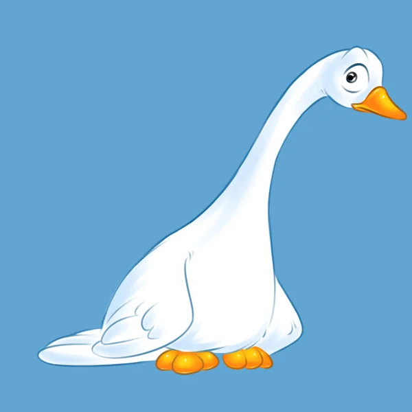 White Goose sorrow — Stock Photo, Image