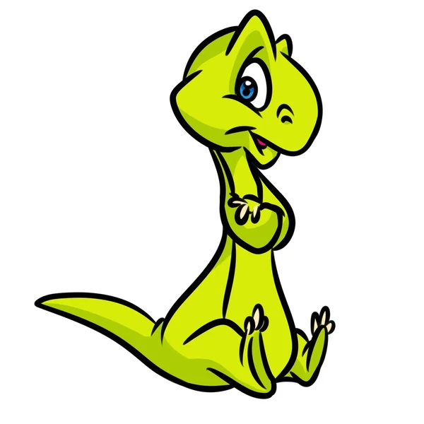 Cartone animato piccolo dinosauro — Foto Stock