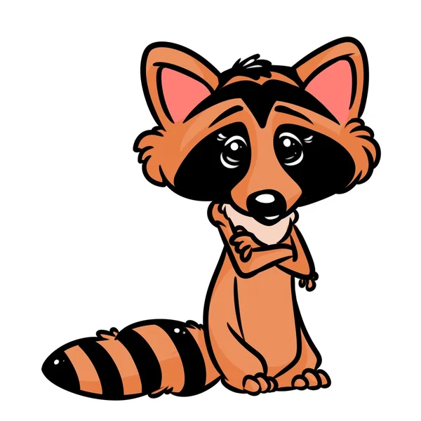 Raccoon cartoon illustration — Stock Photo, Image