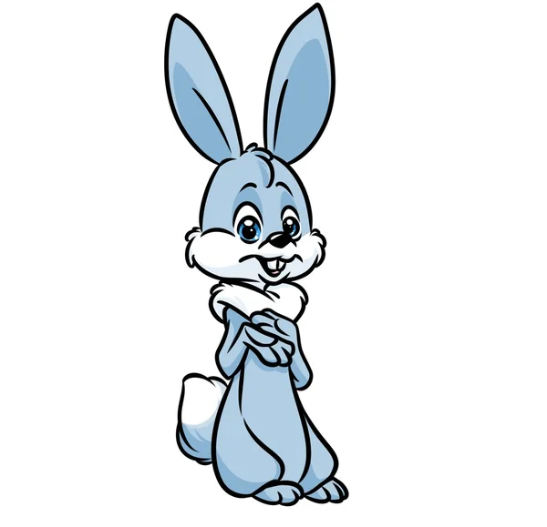 Gray rabbit cartoon — Stock Photo, Image