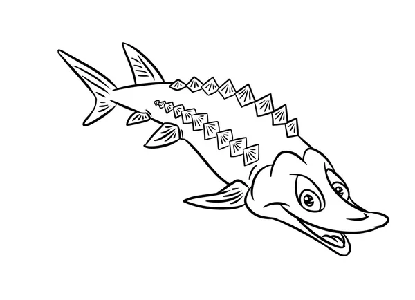 Sturgeon fish smile — Stock Photo, Image