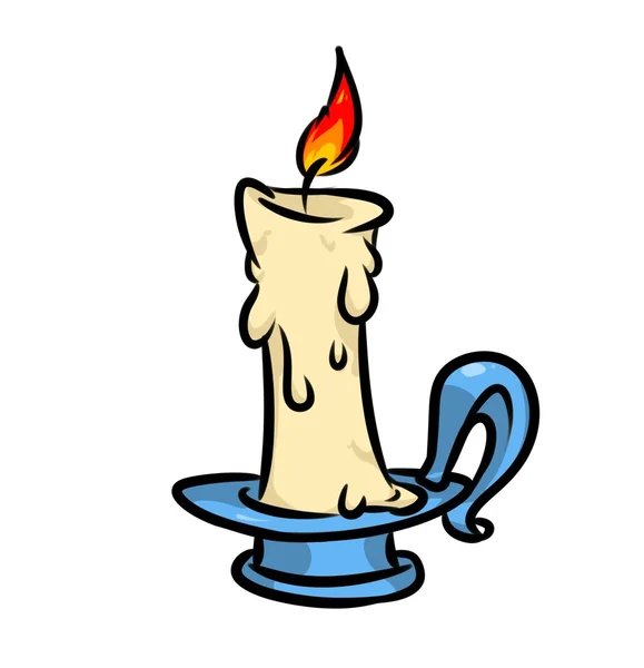 Candle cartoon illustration — Stock Photo, Image