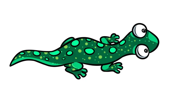 Dibujos animados lagarto verde —  Fotos de Stock