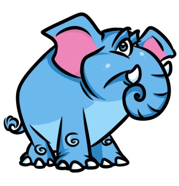 Mavi Fil çizgi film