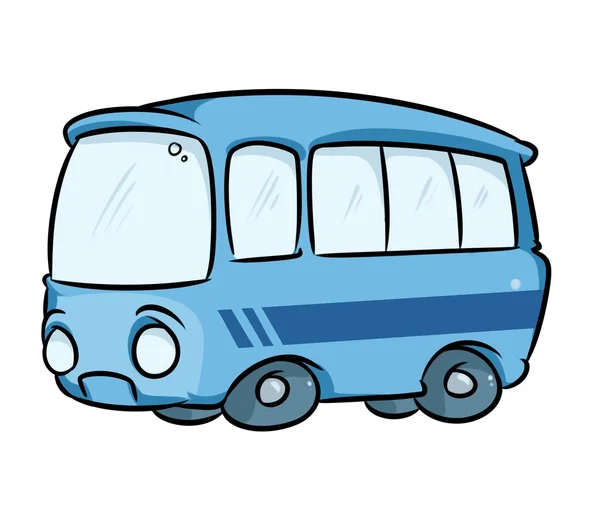 Buss transport tecknad film — Stockfoto