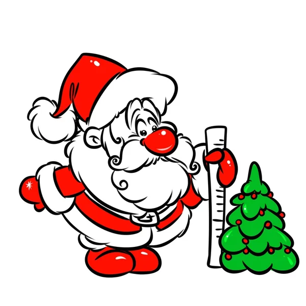 Christmas tree Santa Claus — Stock Photo, Image