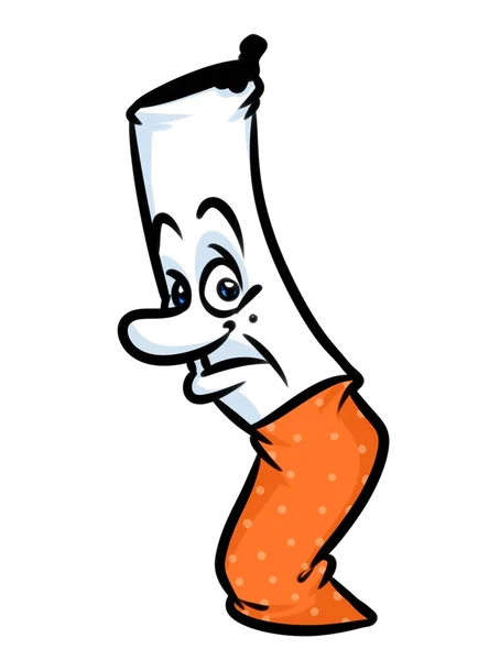 Cigarette character cartoon — Stock Photo, Image