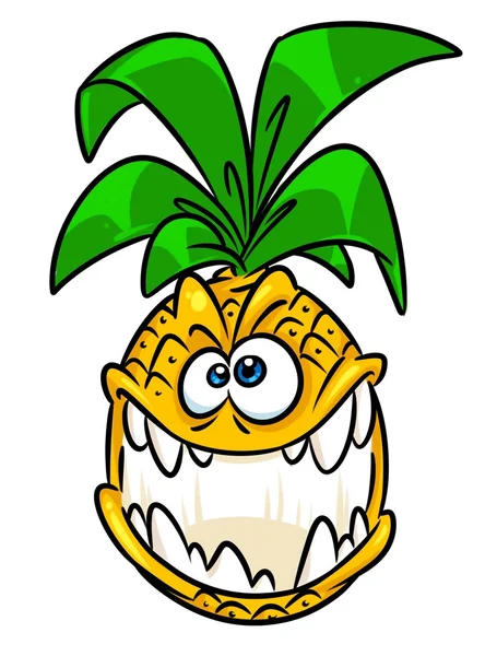 Ananas selvatico frutta cartoni animati — Foto Stock