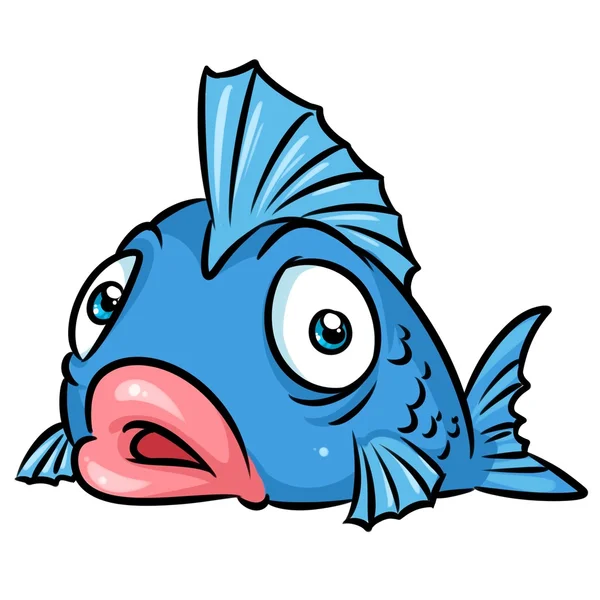 Fish surprise cartoon