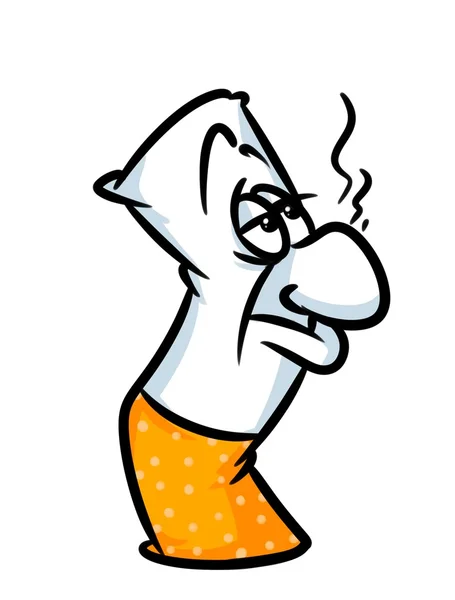 Cigarett rökning depression cartoon — Stockfoto