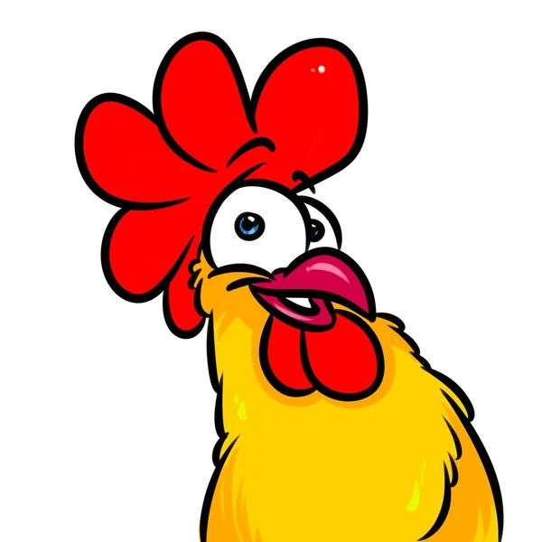 Ilustrasi Kartun Cock — Stok Foto