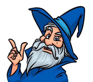 Sihirbazı uyarı çizgi film