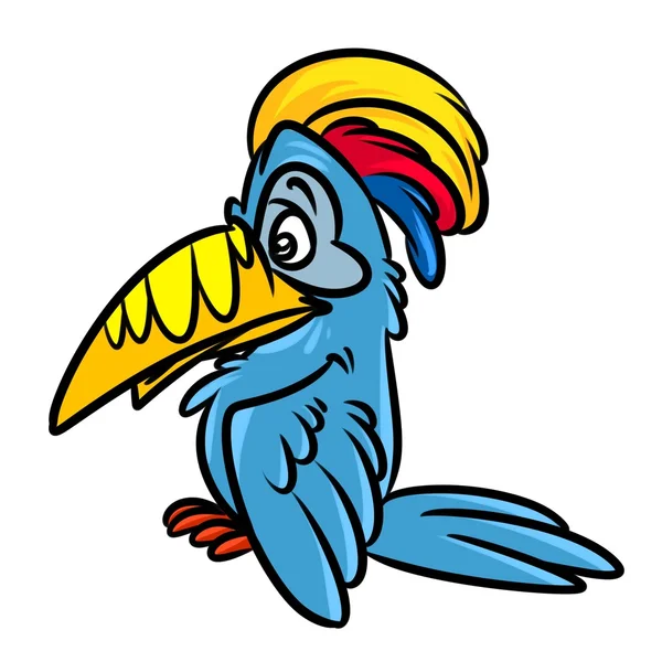 Fågel toucan levande färger cartoon — Stockfoto